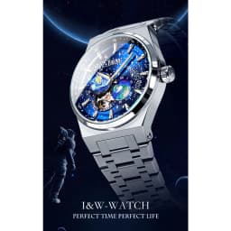 Thumbnail Đồng Hồ Nam I&W Carnival 708G3 Chính Hãng Full Box Chống Nước Kính Chống Xước Dây Thép Cao Cấp BH 5 Năm (Máy Cơ Tự Động) 2