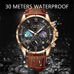 Thumbnail Đồng Hồ Nam LIGE quartz Nam Hiển Thị Ngày Chống Thấm Nước Kiểu Dáng Thể Thao 1