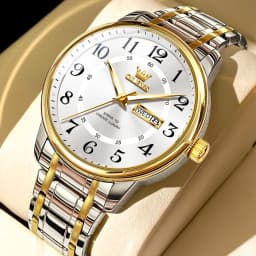 Thumbnail Đồng hồ nam OLEVS 2891 chính hãng chống nước dạ quang có lịch thời trang cao cấp 1