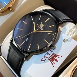 Thumbnail Đồng Hồ  Nam  OLEVS 5869 Dạ Quang Nhiều Màu Tuỳ Chọn Dây Da Chống Nước Phong Cách Doanh Nhân Cho 1