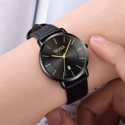 Thumbnail Đồng Hồ  Nam  OLEVS 5869 Dạ Quang Nhiều Màu Tuỳ Chọn Dây Da Chống Nước Phong Cách Doanh Nhân Cho 2