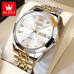 Thumbnail Đồng hồ nam OLEVS 9931n chính hãng dây đeo bằng thép không gỉ có lịch chống thấm nước 1