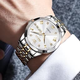 Thumbnail Đồng hồ nam OLEVS 9931n chính hãng dây đeo bằng thép không gỉ có lịch chống thấm nước 3