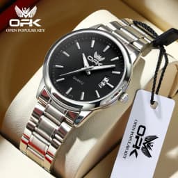 Thumbnail Đồng hồ nam OPK 6010 OPK 6010 chính hãng dây thép không gỉ chức năng lịch dạ quang chống nước thời trang đơn giản 1