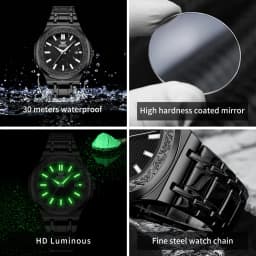 Thumbnail Đồng hồ nam OPK 8145 chính hãng chống nước thời trang dạ quang với hộp 4
