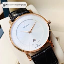 Thumbnail Đồng hồ nam Orient Watch Vintage Classic FGW0100 mặt kính sapphire chống xước dây da đeo tay cao cấp chính hãng 4