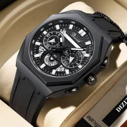 Thumbnail Đồng hồ nam thể thao DIZIZID chính hãng chống nước tốt - Dây silicon cao cấp - Chạy full kim và lịch ngày DZ79 1