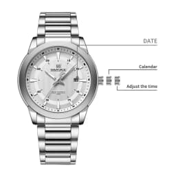 Thumbnail Đồng hồ NAVIFORCE dành cho nam thời trang chống nước Thạch anh bằng thép không gỉ thông thường Đồng hồ đeo tay dạ quang sang trọng 4