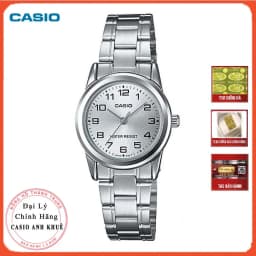 Thumbnail Đồng hồ nữ Casio LTP-V001D-7BUDF dây kim loại 1