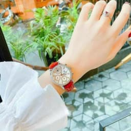 Thumbnail Đồng hồ nữ chính hãng dây da Royal Crown 6420 đính đá sang chảnh cao cấp, đeo tay đẹp, thời trang 2