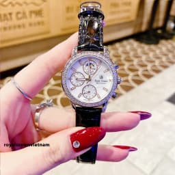 Thumbnail Đồng hồ nữ chính hãng dây da Royal Crown 6420 đính đá sang chảnh cao cấp, đeo tay đẹp, thời trang 4