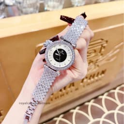 Thumbnail Đồng hồ nữ chính hãng dây thép Royal Crown 4611 chống nước, đính đá cao cấp, đeo tay đẹp, sang chảnh 2