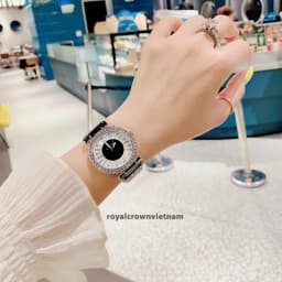 Thumbnail Đồng hồ nữ chính hãng dây thép Royal Crown 4611 chống nước, đính đá cao cấp, đeo tay đẹp, sang chảnh 4