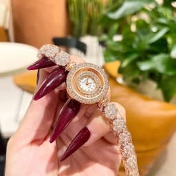 Thumbnail Đồng hồ nữ chính hãng Royal Crown 5308 dây thép đính đá cao cấp, chống nước, đeo tay đẹp, sang chảnh 2