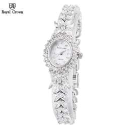 Thumbnail Đồng hồ nữ chính hãng Royal Crown 2527 dây thép đính đá cao cấp, chống nước, đeo tay đẹp, sang chảnh 1
