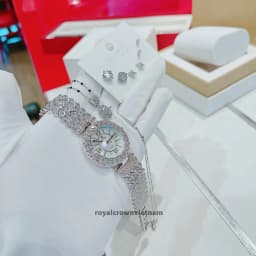Thumbnail Đồng hồ nữ chính hãng Royal Crown 2607 dây thép đính đá cao cấp, chống nước, đeo tay đẹp, sang chảnh 3