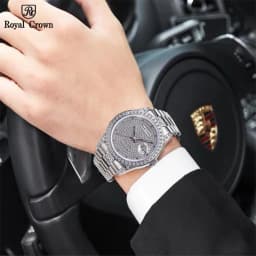 Thumbnail Đồng Hồ Nữ Chính Hãng Royal Crown 3594 Dây Thép Không Gỉ Chống Nước Chống Xước 3