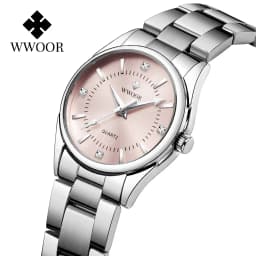 Thumbnail Đồng hồ nữ chống nước Wwoor Đồng hồ nữ thời trang bằng thép không gỉ Đồng hồ nữ hàng đầu Thương hiệu chính hãng Đồng hồ thạch anh-8852G 1