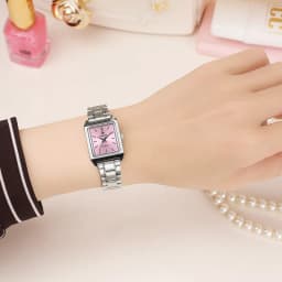 Thumbnail Đồng Hồ Nữ Chống Thấm Nước WWOOR Mặt Vuông Màu Trắng Bằng Thép Không Gỉ Thời Trang 3