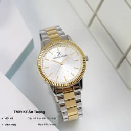 Thumbnail Đồng hồ nữ Daniel Klein Watch DK.1.12540 mặt nhỏ đính đá, kính cứng, chống xước, chống nước, dây thép đeo tay cao cấp. 2