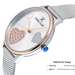 Thumbnail Đồng hồ nữ Daniel Klein Watch DK.1.13021 mặt nhỏ đính đá, kính cứng chống xước, chống nước, dây thép đeo tay cao cấp 3