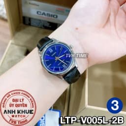 Thumbnail Đồng hồ nữ dây da Casio chính hãng LTP-V005 Series (28mm) 4