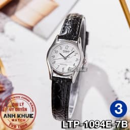 Thumbnail Đồng hồ nữ dây da Casio chính hãng LTP-1094 Series (23mm) 4