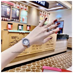Thumbnail Đồng Hồ Nữ Dây Kim Loại Chính Hãng Royal Crown 3628 Mềm Mại Ôm Tay 3