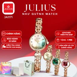 Thumbnail Đồng hồ nữ Julius Chính hãng Hàn Quốc Ja-1171 Mặt size 2,3cm dây thép (4 màu) 1