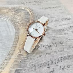Thumbnail Đồng hồ nữ Julius Hàn Quốc Ja-963 size mặt 2,6cm dây da ( Trắng, Xám, Đen) 4