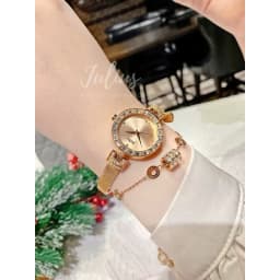 Thumbnail Đồng hồ nữ Julius Hàn Quốc Ja-491 size mặt 2,8cm dây thép (Đồng hồng) 3