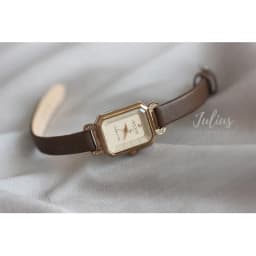 Thumbnail Đồng hồ nữ Julius Hàn Quốc Ja-951 dây da (Nâu) 3
