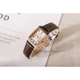 Thumbnail Đồng Hồ Nữ Julius Hàn Quốc JA-1338 size mặt 19,5x31mm Dây Da (Nâu) 4