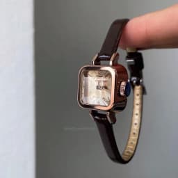 Thumbnail Đồng hồ nữ Julius Hàn Quốc JA-496 dây da size mặt 2cm (Nâu) 3