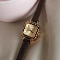Thumbnail Đồng hồ nữ Julius Hàn Quốc JA-496 dây da size mặt 2cm (Nâu) 4