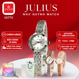 Thumbnail Đồng hồ nữ Julius Hàn Quốc Ja-770 size mặt 2cm dây thép (3 màu) 1