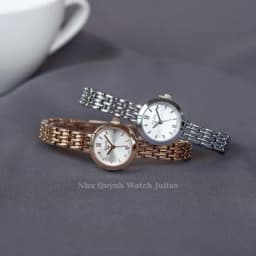 Thumbnail Đồng hồ nữ Julius Hàn Quốc Ja-770 size mặt 2cm dây thép (3 màu) 4
