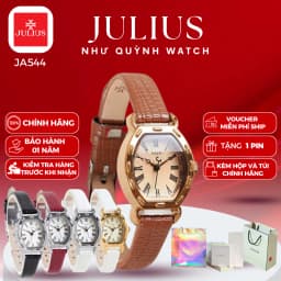 Thumbnail Đồng hồ nữ Julius Hàn Quốc JA-544 Mặt size 2,5 x 2,1cm dây da 5 màu (nâu, đỏ, trắng, trắng mặt vàng, đen) 1