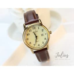 Thumbnail Đồng Hồ Nữ Julius JA-508 Hàn Quốc size mặt 3,2cm Dây Da (Nâu Vàng) 4