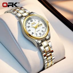 Thumbnail Đồng hồ nữ OPK 8110 chính hãng dây đeo bằng thép không gỉ có lịch phát sáng chống thấm nước 1