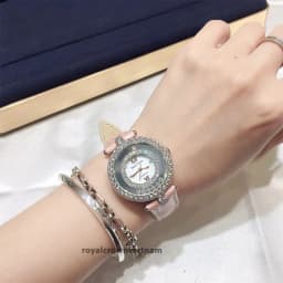 Thumbnail Đồng Hồ Nữ Royal Crown 3628 Dây Da Hồng Chính Hãng Đẹp Dịu Dàng Nữ Tính 3