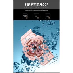 Thumbnail Đồng hồ nữ SKMEI 1688 Hai Màn Hình Hiển Thị Kỹ Thuật Số Thể Thao Chống Thấm Nước Kiểu Dáng Độc Đáo 4
