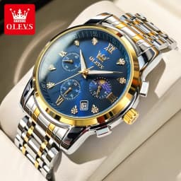 Thumbnail Đồng hồ OLEVS 2858 nam đa chức năng thời trang dây đeo bằng thép không gỉ 1