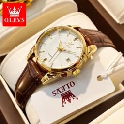 Thumbnail Đồng Hồ OLEVS 6898 Chống Thấm Nước Kiểu Dáng Thời Trang Cho Nữ dây da đẹp giá rẻ 1