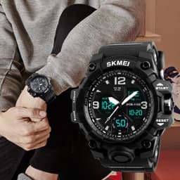 Thumbnail Đồng hồ quân sự chống nước điện tử kỹ thuật số thể thao nam SKMEI 5ATM 2