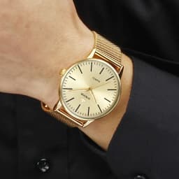 Thumbnail Đồng Hồ Quartz WWOOR Mạ Vàng Sang Trọng Chống Thấm Nước Chất Liệu Thép Không Gỉ Xi Mạ 8832 2