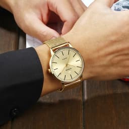 Thumbnail Đồng Hồ Quartz WWOOR Mạ Vàng Sang Trọng Chống Thấm Nước Chất Liệu Thép Không Gỉ Xi Mạ 8832 4