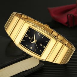 Thumbnail Đồng Hồ Quartz WWOOR Mạ Vàng Chống Thấm Nước Chất Liệu Thép Không Gỉ 8888 2