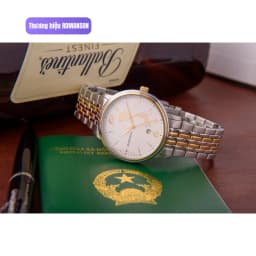 Thumbnail ĐỒNG HỒ ROMANSON SPECIAL EDITION TM4259, xuất xứ Thuỵ Sĩ, mặt kính sapphire, viền thếp không gỉ 4