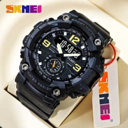Thumbnail Đồng hồ SKMEI 1637 hai màn hình hiển thị kỹ thuật số thể thao chống thấm nước cho nam 1